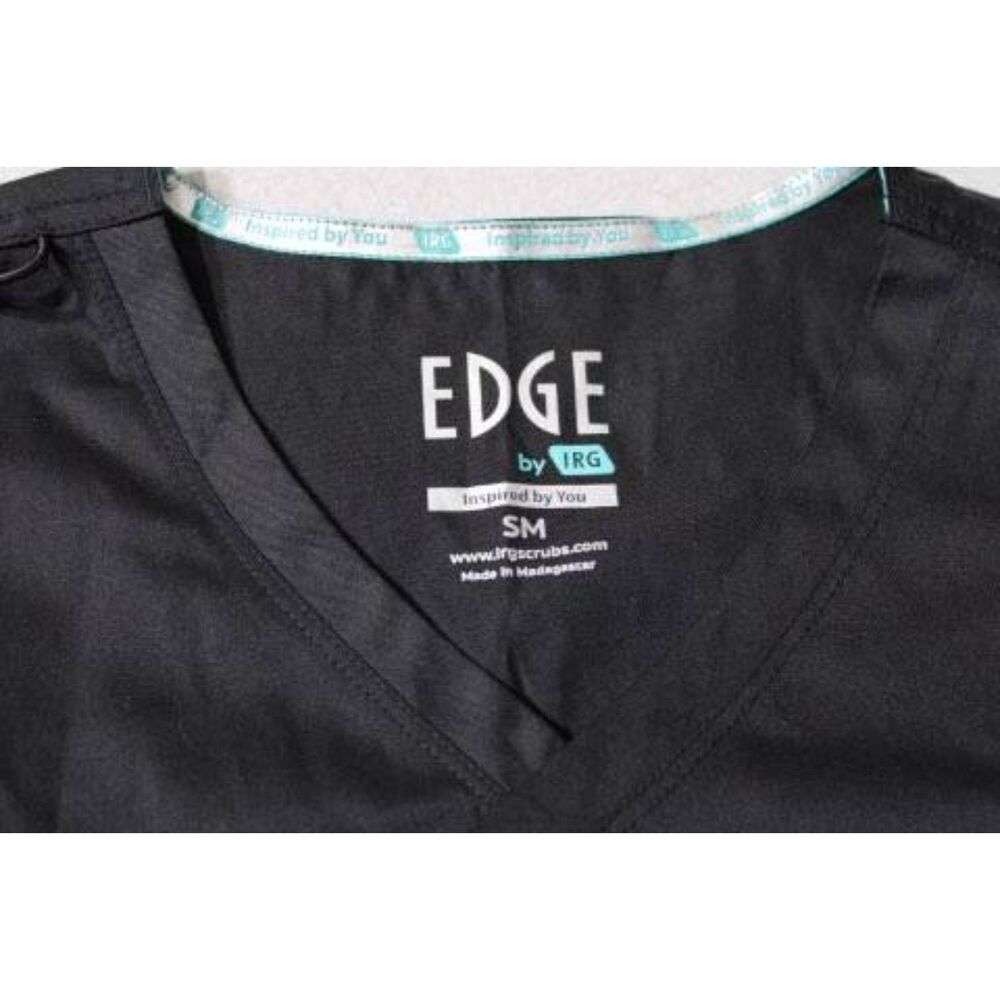 EDGE by IRG black women's scrub top | Size Small - Picture 4 of 9